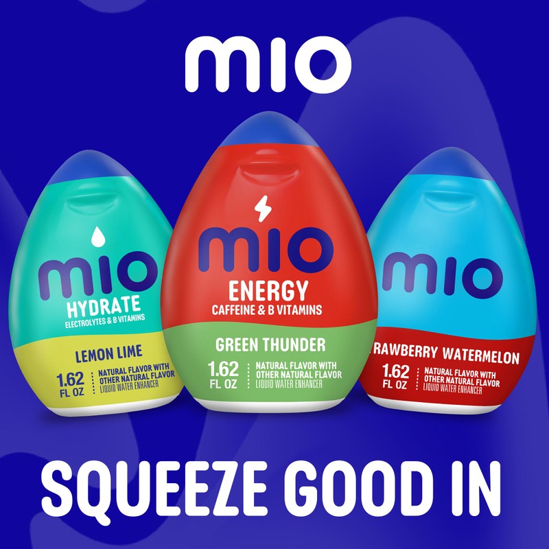 Mio Energy Liquid Water Enhancer, Green Thunder, 1.62 OZ (Pack