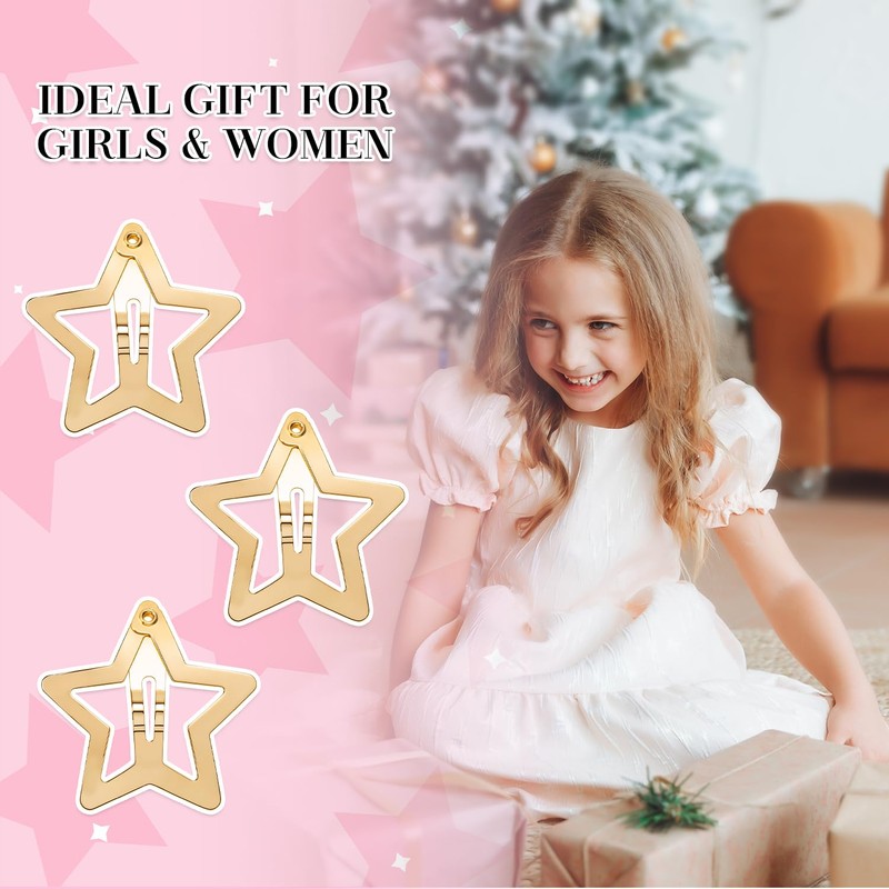 Kunoli Star Hair Clip Y2K Accessories Silver Clips