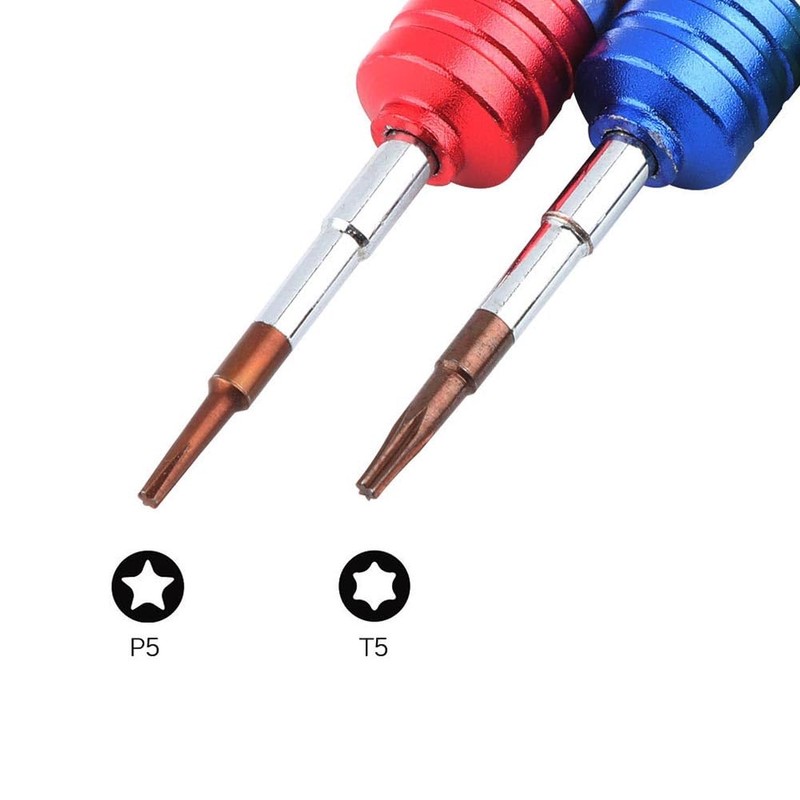 Precision 1.2mm P5 Pentalobe Screwdriver and T5 Torx Screwdriver Set