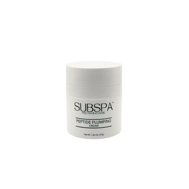 SubSpa Peptide Plumping Cream – Anti-aging face moisturizer with resveratrol, hyaluronic acid & peptides to hydrate, firm, smooth fine lines & reduce wrinkles for radiant skin – 1.66 oz (47g)