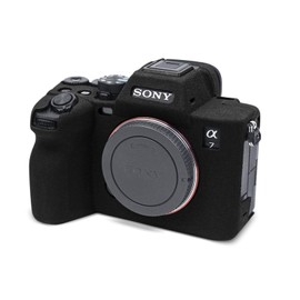 Rieibi Alpha 7 IV - Funda protectora de silicona suave para cámara digital Sony A7 IV, cubierta ligera para Sony A7IV A7I V A7M4, color negro