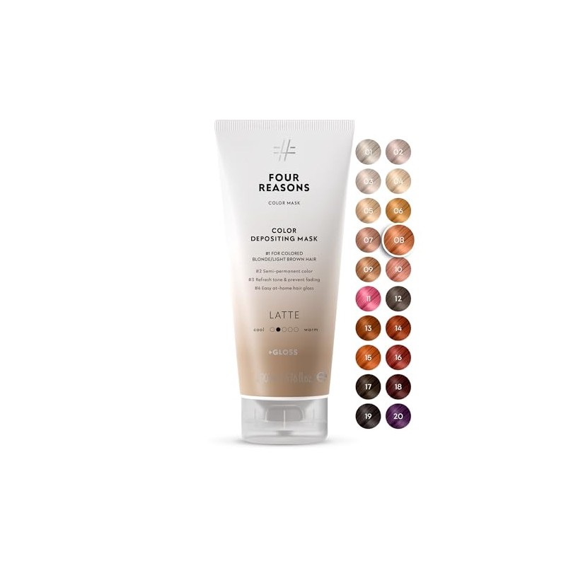 Máscara de color con tratamiento reconstructivo para latte, Latte (nuevo