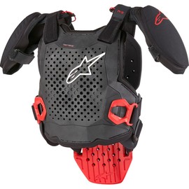 Alpinestars 6740224-123-S/M: A-5 S Youth Chest Protector Black/White/Red Sm/Md