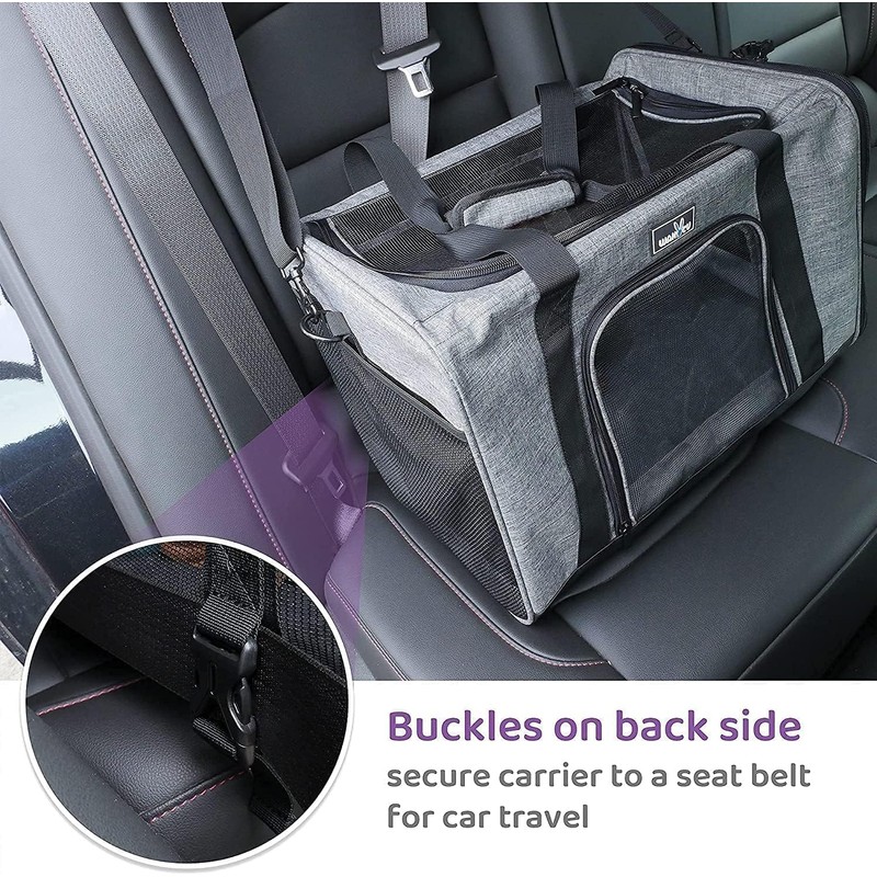 Wakytu TSA Approved Pet Carrier for Small Medium Cats and