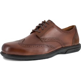Florsheim Work Loedin Men's Steel Toe Dress Wingtip Lace-up Brown - 10 Medium