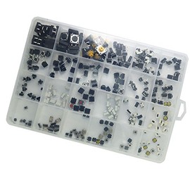 DollaTek 25 models 250pcs Tactile Push Button Switch Micro Switch button switches DIY maintenance toys switch