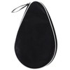 Black Half Round Pong Paddle Storage Bag 180-Degree Opening Compact
