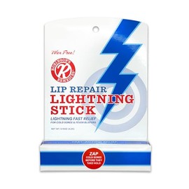 Robinson's Remedies tm Lip Repair Lightning Stick - Creado por un herpes labial de por vida - Bálsamo labial sin cera para labios secos e irritados - 