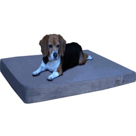 Dogbed4less Memory Foam Dog Bed | Pressure-Relief Orthopedic, Internal Waterproof Case and 2 Washable External Covers | Multiple Sizes, Colors