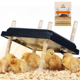 Pitalok Pitalok Brooder Heater for Chicks: Chick Brooder Heating Plate with Easy- Cleaning Plate Poultry Coop Heater Chicks Warmer 10" x 10" for 15 Chicks Adjustable Height Brooding Heater 15 Watts