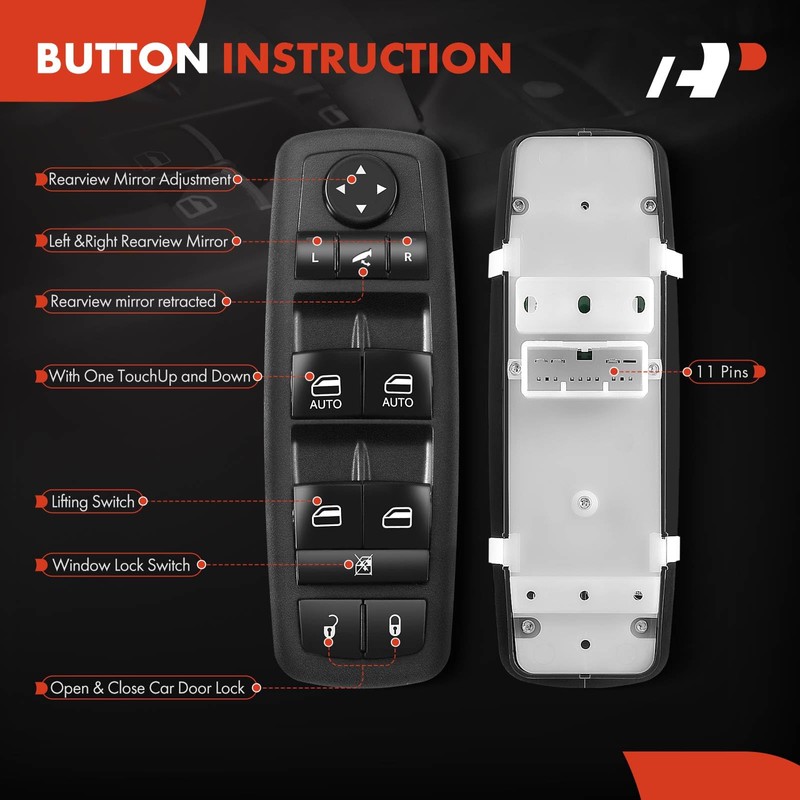 A-Premium Power Master Window Switch Compatible with Jeep Grand Cherokee