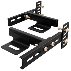 OGONBRICK Headboard Brackets,Adjustable Base Headboard Brackets for Bed Frame Headboard Wall Mounting Brackets with Footboard Extension Kit Fit for Twin Full Queen King Size Black