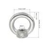 PATIKIL 6pcs M4 Lifting Eye Nuts 304 Stainless Steel Female
