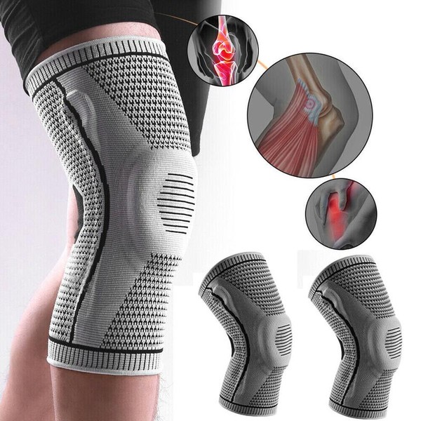Knee Sleeve Compression Brace Support For Sport Joint Pain Arthritis