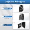 YO&YOYE Compatible with Volkswagen Key Fob Cover with Keychain Leather