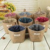 ABOOFAN 1PCS Small Storage Baskets Bag Cotton Linen Hanging Storage
