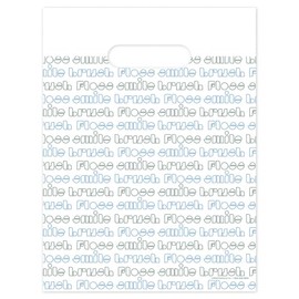 Brush Floss Smile Retro Dental Giveaway Bags, 9" x 12", 100 Pack