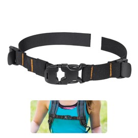 Vividwise Backpack Chest Strap Add On, Sternum Straps with Elastic Part, Heavy Duty Adjustable Chest Strap, Backpack Attachments with Quick Release Buckle (Black, Normal)