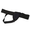 Inguinal Hernia Belt Adjustable Black PVC Gel Bag Soft Foam