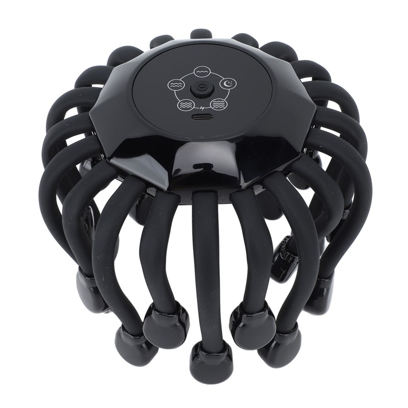 Electronic Claw Head Massager Intelligent Musical Sound Red Ray Decompression