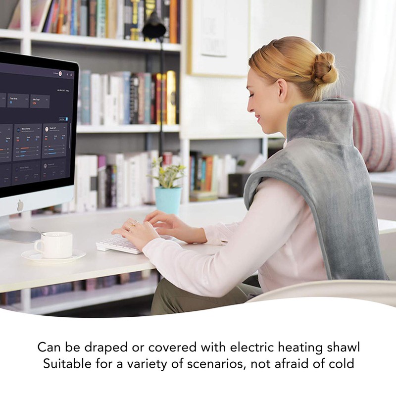 Back Heating Pad 6 Level Temperature Adjustment Drapeable Electric Back