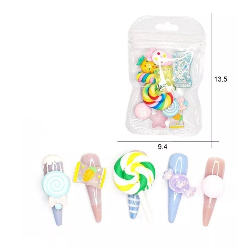 KH Decoración Para Uñas Accesorios Dulce Nail Kwaii 3d Arcoiri