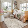 Lahome Boho Animal 5x7 Washable Living Room Area Rugs, Beige
