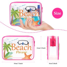 Beach Gifts for Women Makeup Bag Beach Lover Gifts Cosmetic Bag Funny Vacation Gift Summer Beach Themed Gifts for Besties Birthday Graduation Gift Christmas for Beach Lover Travel Toiletry Pouch