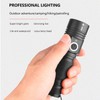Telescopic Zoom Strong Light Flashlight High Brightness Power Display Portable