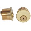 Marks Keyed Alike Pair of 15/16" Mortise cylinders for Iron