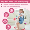 iPlay, iLearn Bouncy Pals Hopping Unicorn Horse, Toddler Girl Inflatable