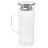 Kichvoe Water Filter Pitcher Glass Water Kettle with Lid Ergonomic