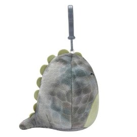 Squishmallows Clip-On Xander the Winking Grey T-Rex, 9cm