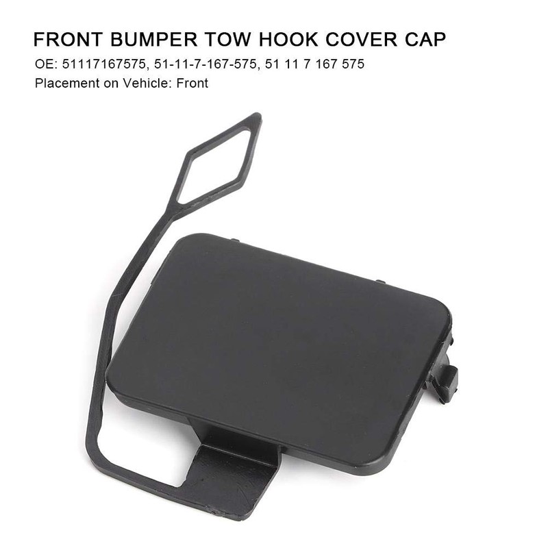 JIULAN 1 Piece New Bumper Tow Hook Cover Cap Cover