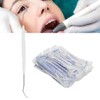 100pcs Disposable Dental Explorers Temporary Double Ends Probe Hook Pick