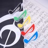 WANDIC 5pcs Music Note Clip Book Page Clip Plastic Stationary