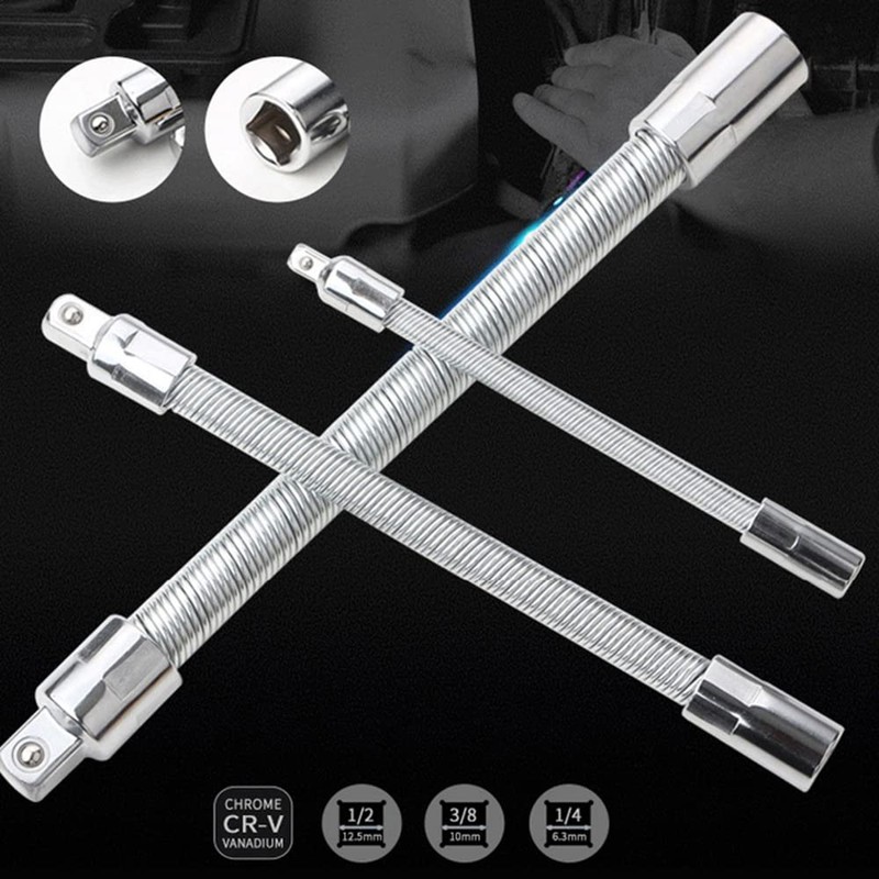 Omninmo 1-Piece Wrench Sleeve Extension Rod, 1/4 Socket Wrenches Drive