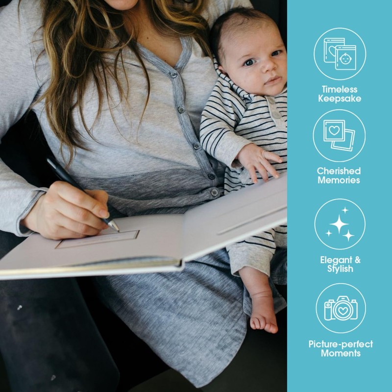 Pearhead Hello Baby First 5 Years Memory Book, Gender-Neutral Baby