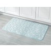 InterDesign Bathroom 34" X 21", Memory Foam Pebble Mat-White