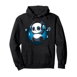 Dj Panda Headphones Music Pullover Hoodie