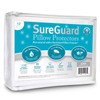 Set of 2 Queen Size SureGuard Pillow Protectors - 100%