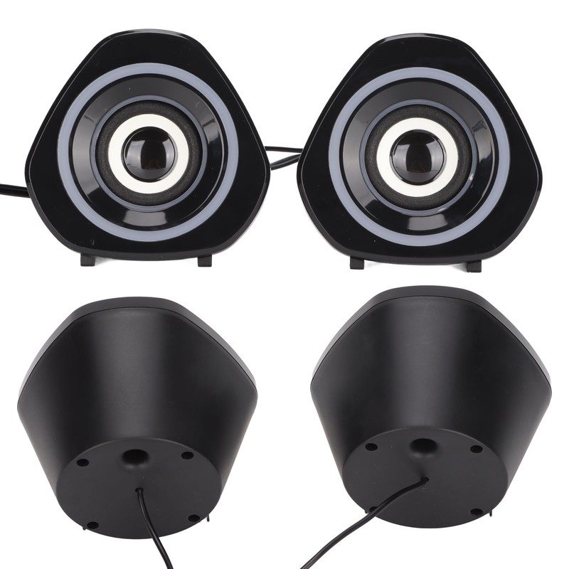 Desktop Speaker USB Powered Heavy Subwoofer Desktop Mini LED Speaker