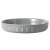 Fun Elements Shallow Dog Bowls, 8" Ceramic Dog Food Plate