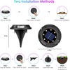 Fohil 12 Pack Solar Ground Lights Outdoor,12 LEDs Solar Disk