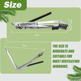 yisanxunshi Greenhouse Automatic Vent Opener (Silver Double Spring1PCS)