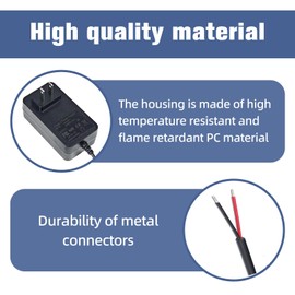 solsinsy 19V AC/DC Adapter Power Cord Power Supply Plug for MKS-1902000H, MM271W, MM371W, MM571W, MM572W Transformer,Compatible with Mighty Mule RP1010 Power Supply Wall Adapter Charger