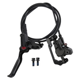 Bike Oil Hydraulic Disc Brake Set, Bicycle Disc Brake Calipers Bilateral Brake Kit for Left Rear Wheel 140cm/55in - Black Bicycles and Spare Parts