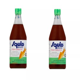 SQUID BRAND 2 PACK SQUID BRAND PREMIUM FISH SAUCE 24.5 FL OZ BOTTLE ASIAN CUISINE COOKING