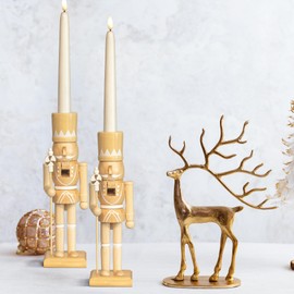 KI Store 120 cm Christmas Nutcracker Life Size Large XXL Wooden Nutcracker Figure Christmas Decoration (Wood)