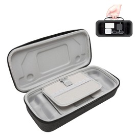 Carrying Case for Steam Deck Console & Accessories, Protective Hard Travel Carrying Storage Bag with Handle for Travel and Home Storage, Built in SD Card Slot & Stand (Dark Gray)